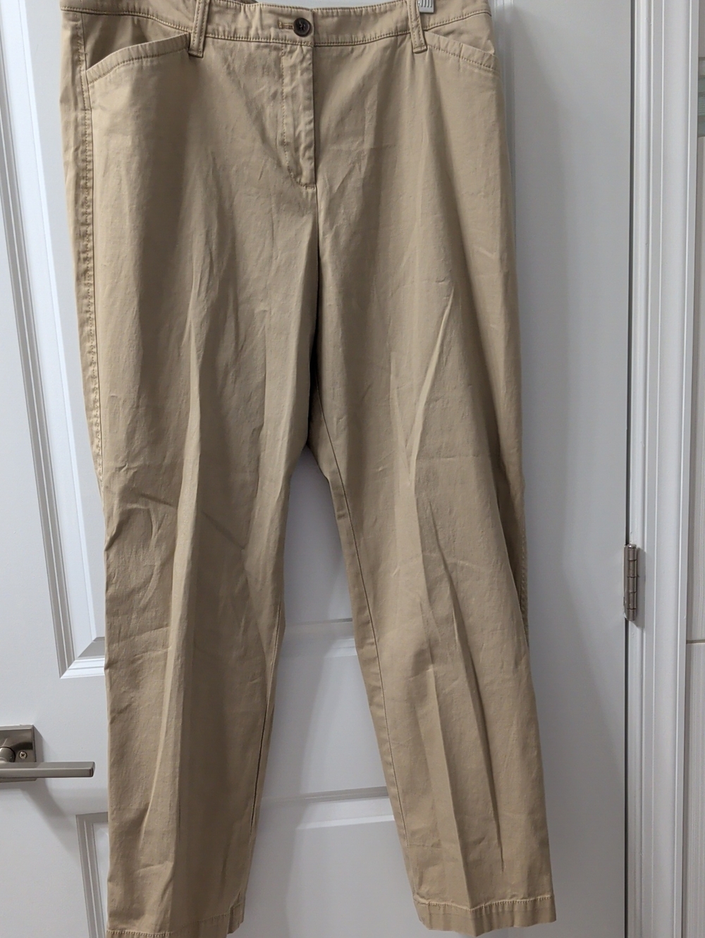 Talbots Beige Cotton Chinos - Straight Leg